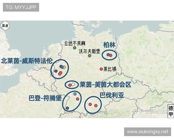 德甲参赛球队所在城市地图与地理分布